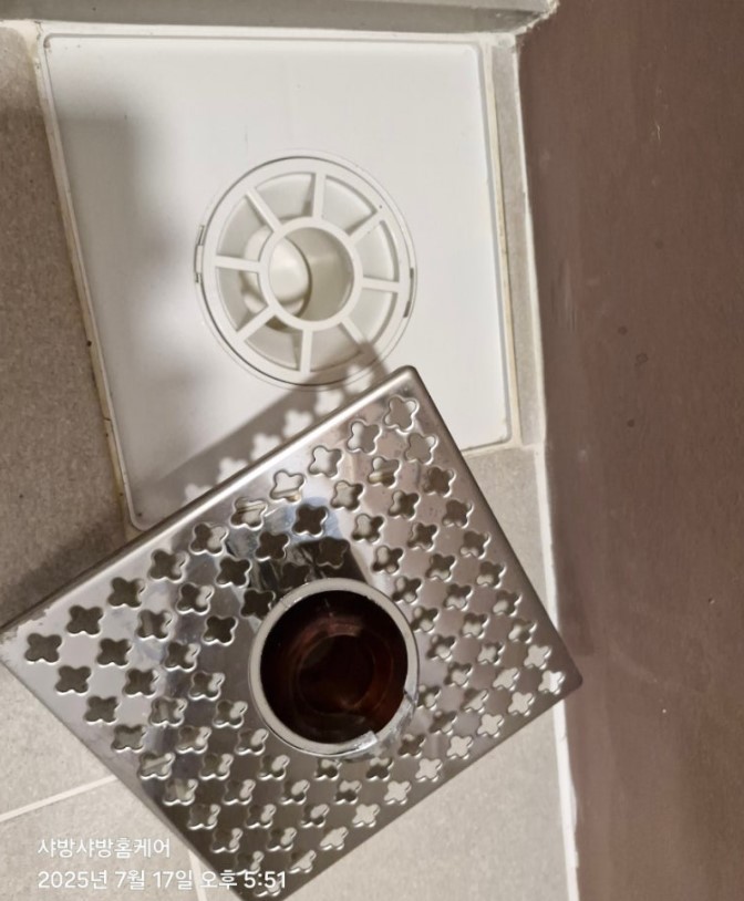 배수구 탈거 세척